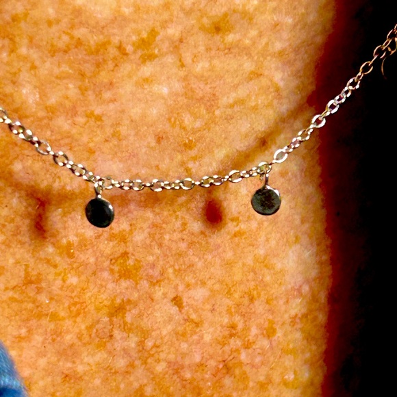 Silpada Sterling Silver Necklace with Delicate Chain and round silver circles. - Picture 3 of 4